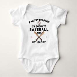 Voetbal met papa | Baseball Dad | Baseball Romper