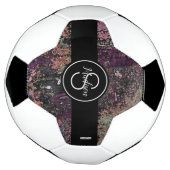 Voetbal met Plum Mix Colors Monogram HAMbyWG (Gedraaid)