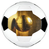 Voetbal met "Radiant Golden Design". (Gedraaid)