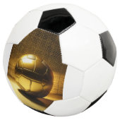 Voetbal met "Radiant Golden Design". (Drie kwart)