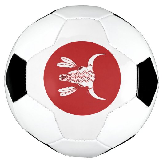 Voetbal met Red Ghost Dance Buffalo (Gedraaid)
