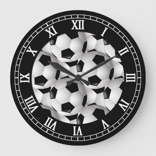 Voetbal met Romeinse cijfers Grote Klok (Voorkant)
