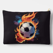Voetbal met vlammen. etui (Achterkant)