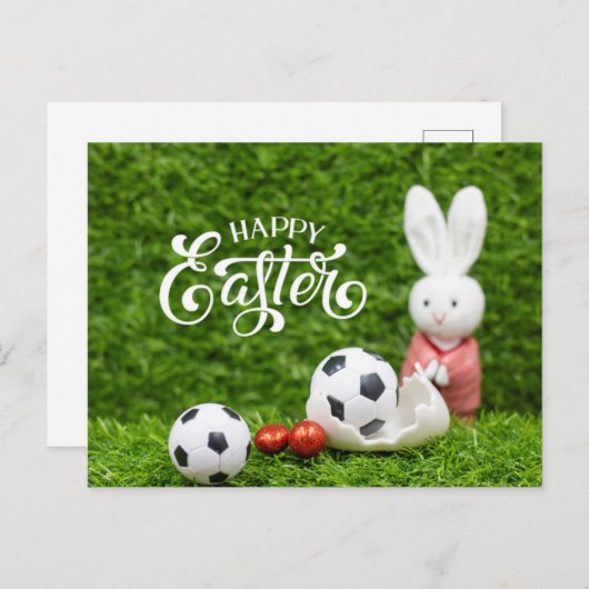 Voetbal met Voetbal en eitjes Briefkaart (Voorkant / Achterkant)