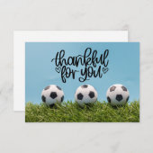 Voetbal met woord Bedankt voor Coach Fan (Voorkant / Achterkant)