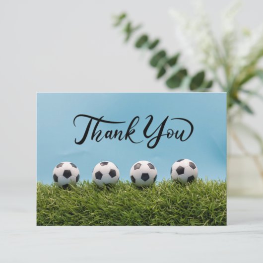 Voetbal met woord Bedankt voor Coach Fan (Staand voorkant)