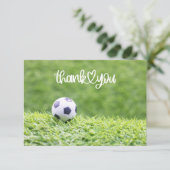 Voetbal met woord Bedankt voor Coach Fan (Staand voorkant)