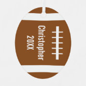 Voetbal Metalen Ornament (Voorkant)