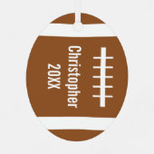 Voetbal Metalen Ornament (Achterkant)
