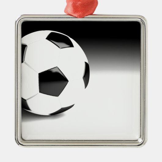 Voetbal Metalen Ornament (Voorkant)