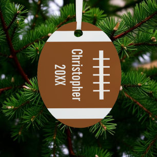 Voetbal Metalen Ornament