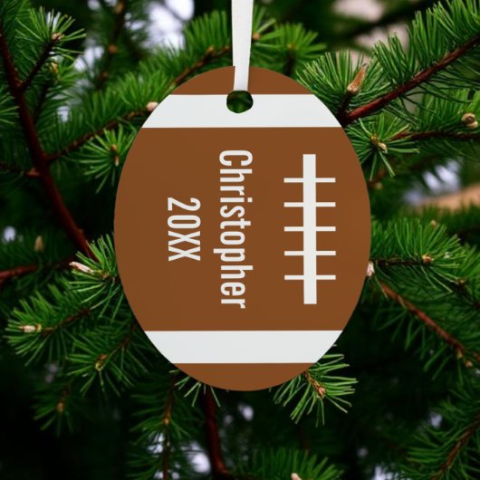 Voetbal Metalen Ornament