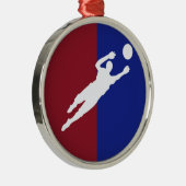 Voetbal Metalen Ornament (Rechts)