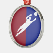 Voetbal Metalen Ornament (Links)