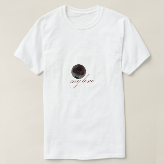 Voetbal mijn liefde t-shirt (Design voorkant)