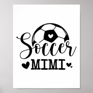 Voetbal Mimi Grappige Sporten Voetbalspeler Poster