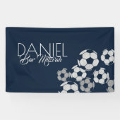 Voetbal Mitzvah Banner (Horizontaal)