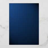 Voetbal Mitzvah Folie Uitnodiging (Achterkant)