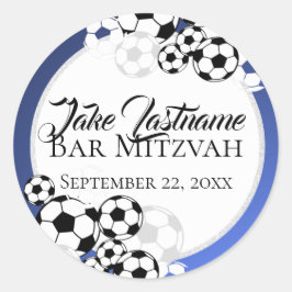 Voetbal Mitzvah Ronde Sticker