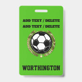 Voetbal Moeder Badge (Achterkant)