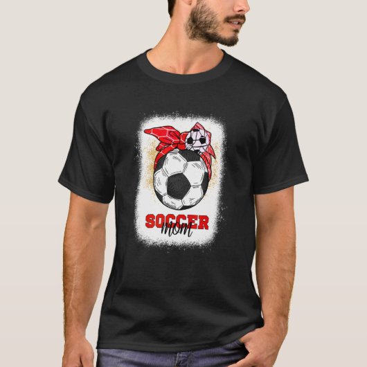 Voetbal Moeder Bun Ball Moederdag 2022 Voetbal Moe T-shirt (Voorkant)