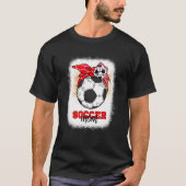 Voetbal Moeder Bun Ball Moederdag 2022 Voetbal Moe T-shirt (Voorkant)