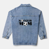 Voetbal Moeder Denim Jean Jacket (Achterkant)