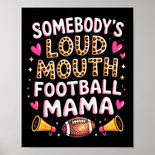 Voetbal Moeder Essentials Iemands Harde Mond Voetb Poster (Voorkant)