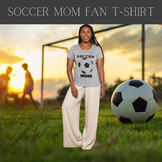Voetbal Moeder Fan T-shirt