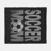 VOETBAL MOEDER FLEECE DEKEN (Voorkant (Horizontaal))