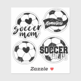 Voetbal Moeder Gepersonaliseerde Sticker Pack
