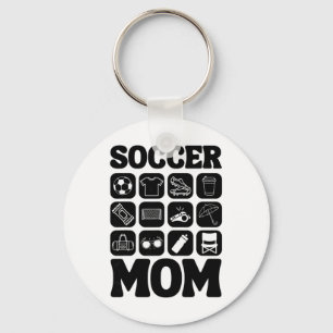 Voetbal Moeder Iconen Voetbal Essentieel _2  Sleutelhanger