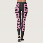 'VOETBAL Moeder' in Roze Leggings (Achterkant)