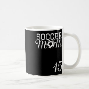 Voetbal Moeder Jersey Nummer 15 Favoriete Speler # Koffiemok