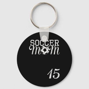 Voetbal Moeder Jersey Nummer 15 Favoriete Speler # Sleutelhanger