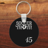 Voetbal Moeder Jersey Nummer 15 Favoriete Speler # Sleutelhanger (Voorkant)