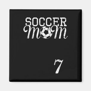 Voetbal Moeder Jersey Nummer 7 Favoriete Speler #7 Magneet