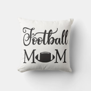 Voetbal Moeder Kussen - Voetbal Liefhebber, Zwart 