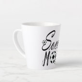 Voetbal moeder latte koffie mokken (Linkerhoek)