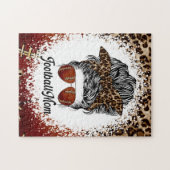 Voetbal Moeder Luipaard Print Legpuzzel (Horizontaal)