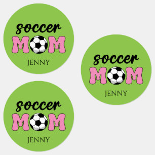 Voetbal Moeder Moederdag Personaliseren Labels