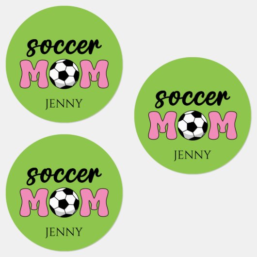 Voetbal Moeder Moederdag Personaliseren Labels (Groep)