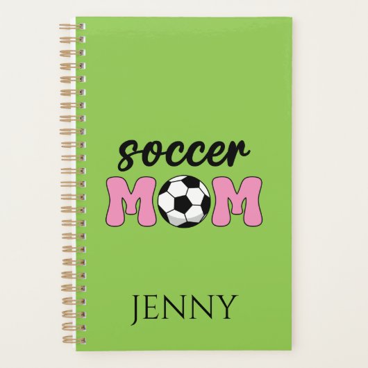 Voetbal Moeder Moederdag Personaliseren Planner (Voorkant)