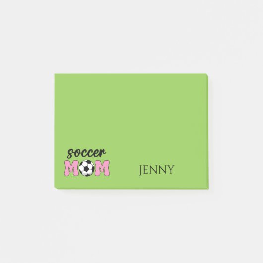 Voetbal Moeder Moederdag Personaliseren Post-it® Notes (Voorkant)