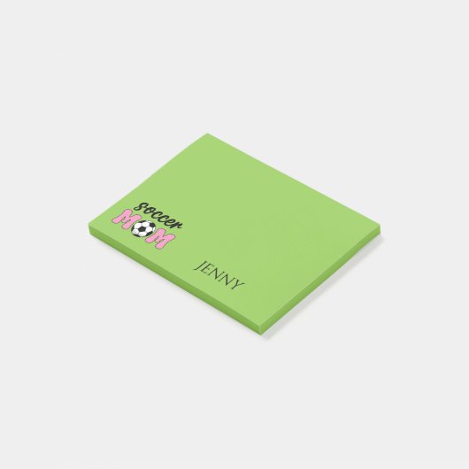 Voetbal Moeder Moederdag Personaliseren Post-it® Notes (Schuin)
