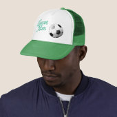 Voetbal Moeder Pet Groen en Wit (In situ)