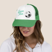 Voetbal Moeder Pet Groen en Wit (In situ)