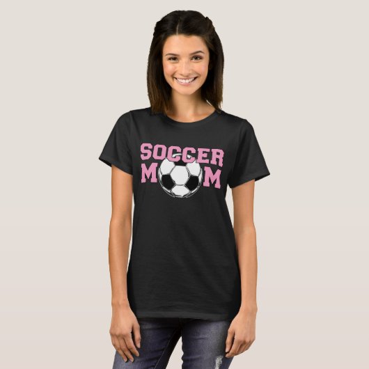 VOETBAL Moeder - Roze T-shirt (Voorkant volledig)
