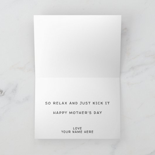 Voetbal Moeder Soort Dag Gelukkig Moederdag Bedankkaart (Binnen)