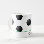 Voetbal Moeder Sport Team Spirit Ball Goal Speler Koffiemok (Voorkant links)